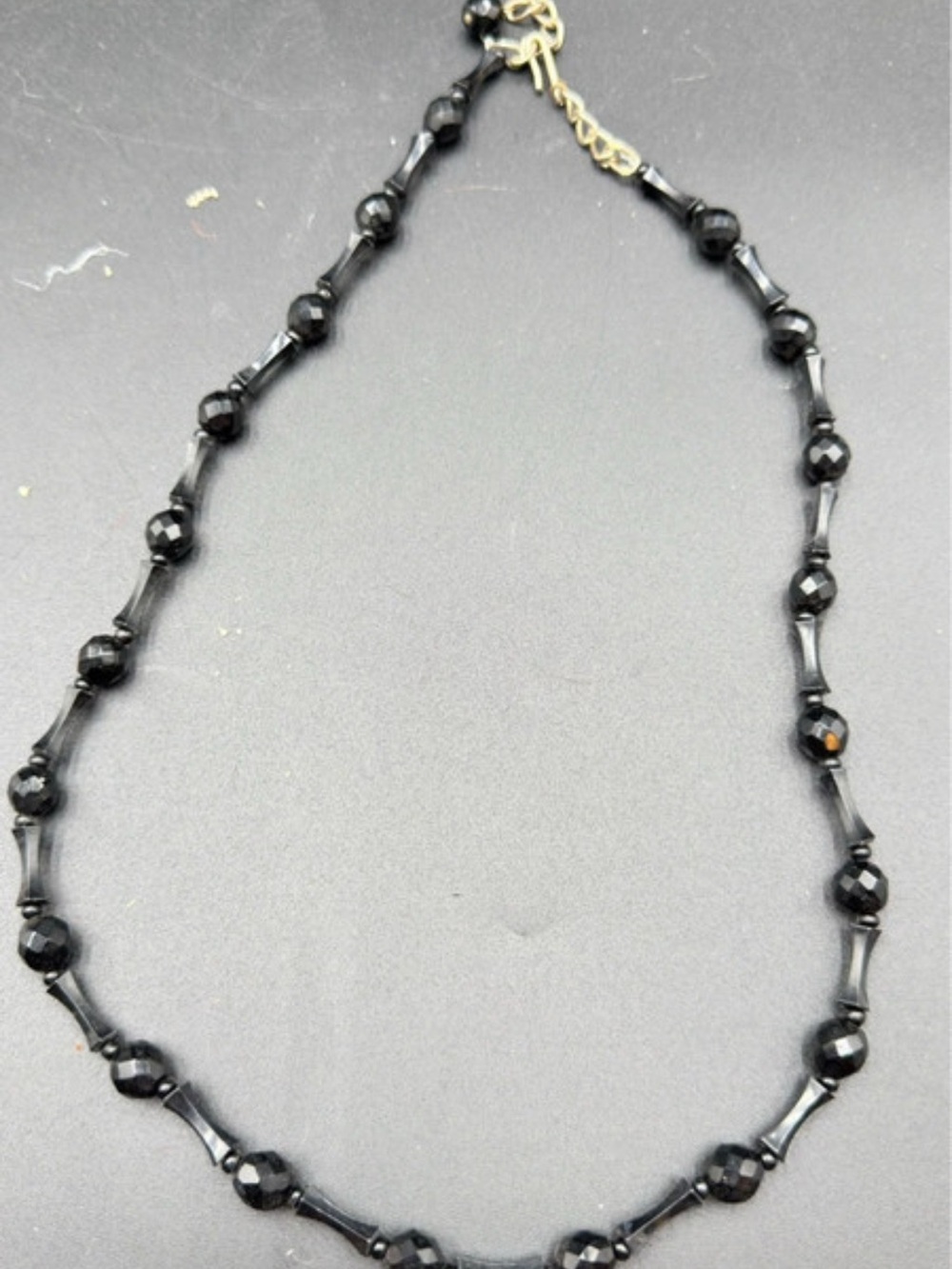 Elegant Black Beaded Women's Necklace - Classic Style